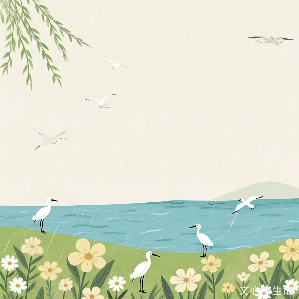 《雨细，景悠然》